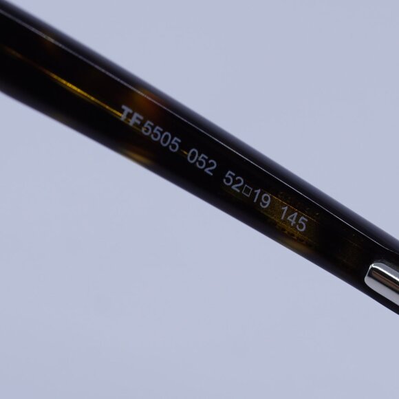 Tom Ford FT5505 052 Eyeglasses Dark Havana 52mm Square Frame - Picture 9 of 10